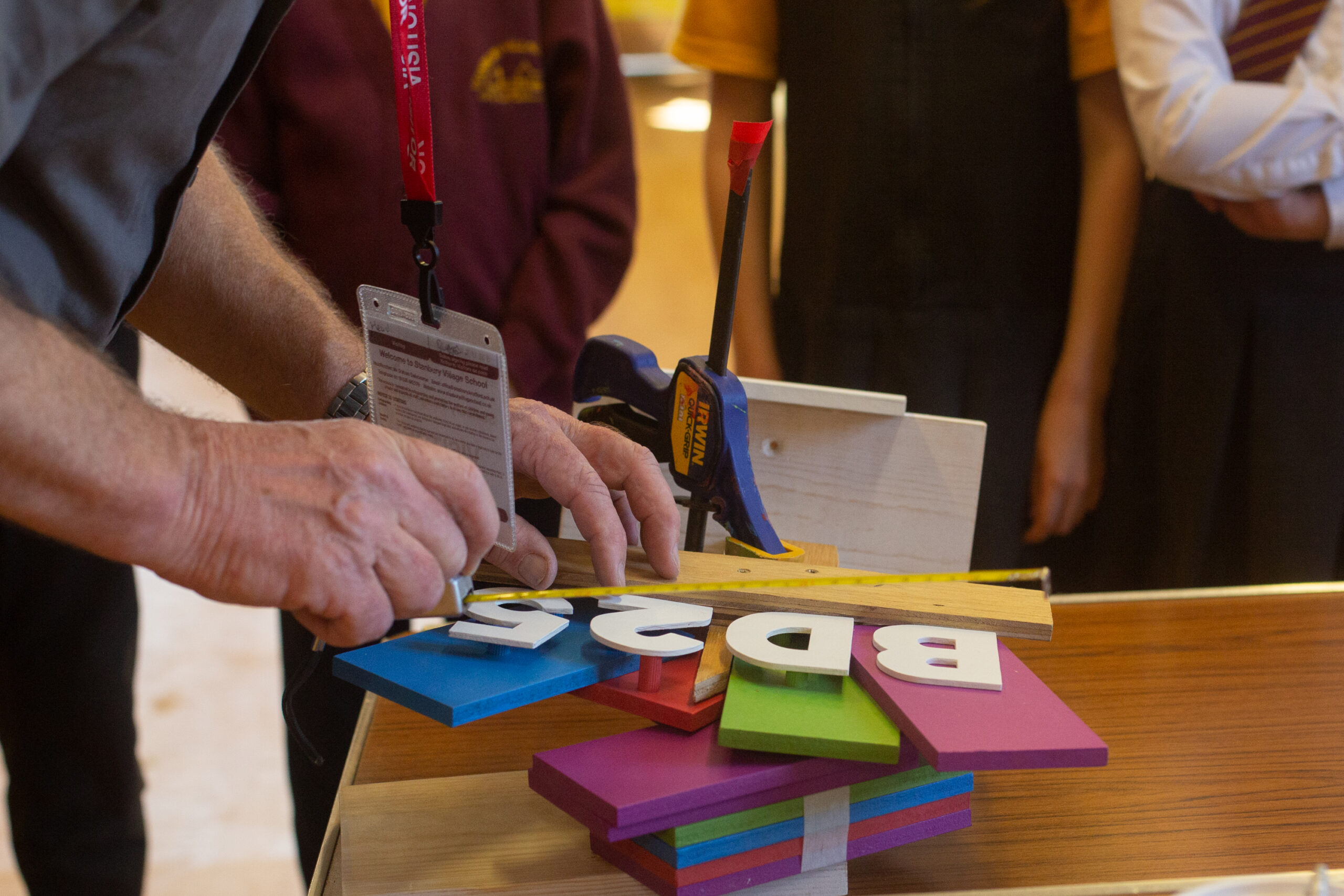 Bradford City of Culture 2025 sign making at Stanbury School